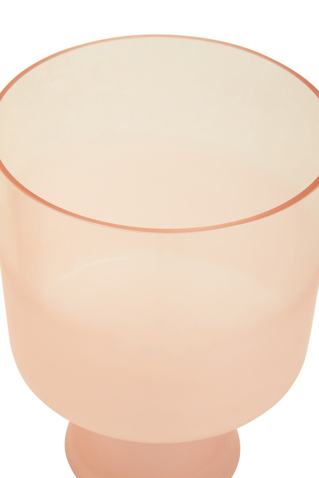 Premier Housewares Baila Large Matte Pink Glass Vase