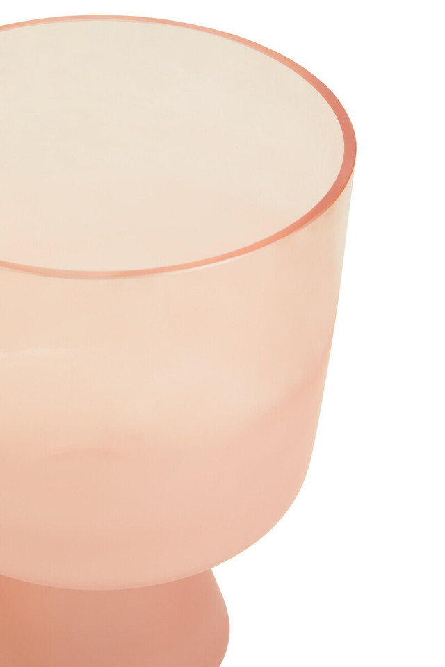 Premier Housewares Baila Small Matte Pink Glass Vase