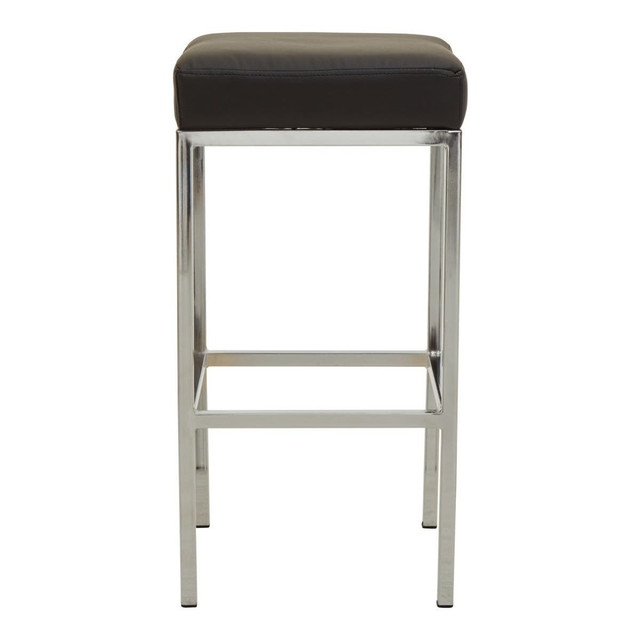 Premier Housewares Baina Black And Chrome Finish Bar Stool