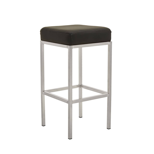Premier Housewares Baina Dark Grey And Gold Finish Bar Stool