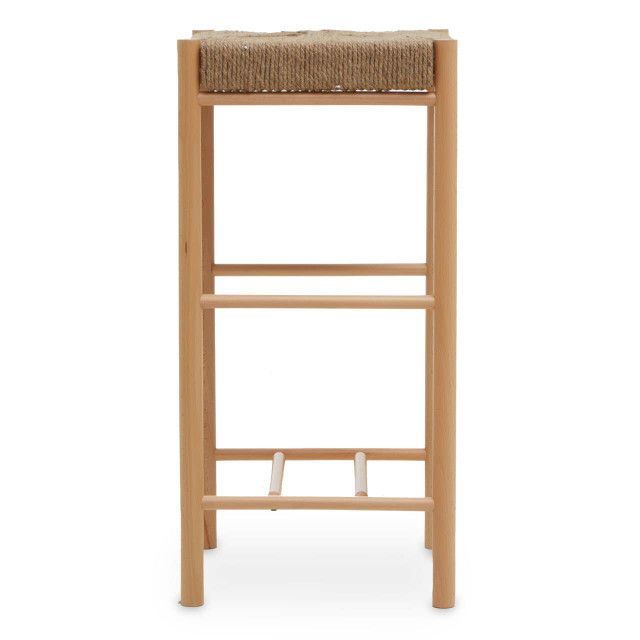 premier housewares Bandar Natural Rope Weave Bar Stool