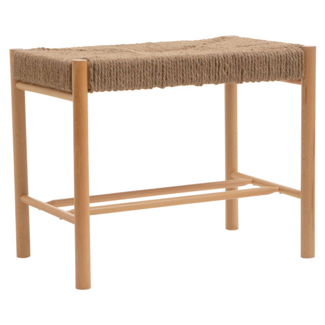 Premier Housewares Bandar Natural Rope Weave Small Bench