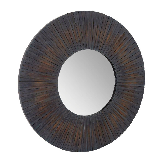 Premier Housewares Barn Antique Wood Effect Wall Mirror