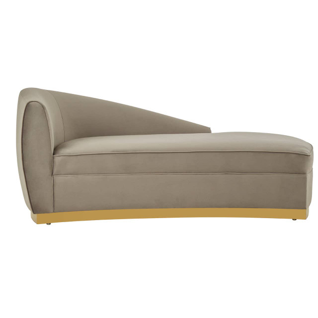 Premier Housewares Batix Grey Left Arm Chaise Longue