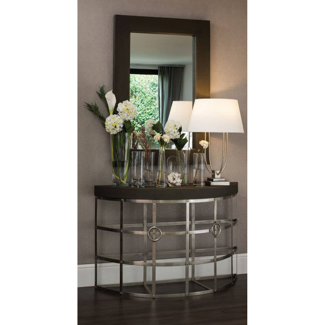 Premier Housewares Baxter Concrete Effect Rectangle Wall Mirror