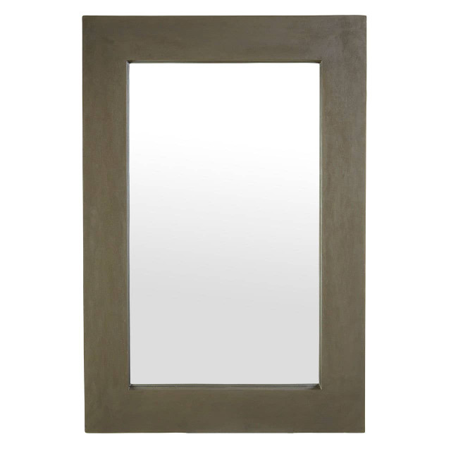 premier housewares Baxter Concrete Effect Rectangle Wall Mirror
