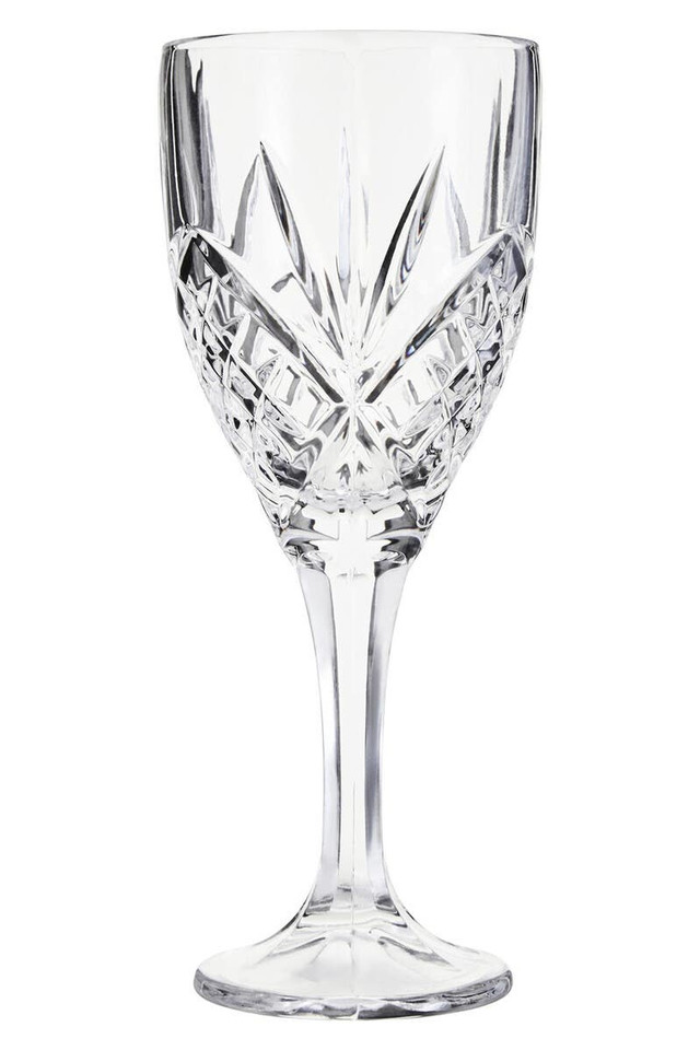 premier housewares Beaufort Crystal 290ml Clear Wine Glass