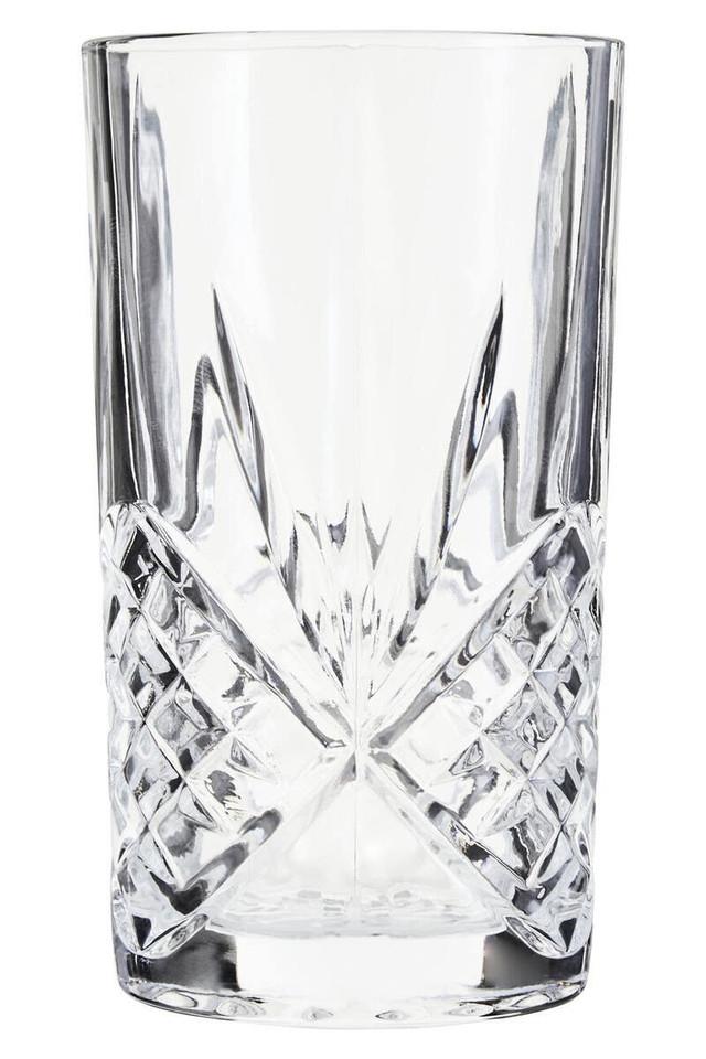 Premier Housewares Beaufort Crystal 370ml Clear Hi Ball Glass