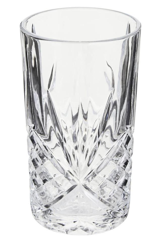 Premier Housewares Beaufort Crystal 370ml Clear Hi Ball Glass