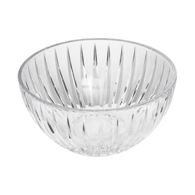 Premier Housewares Beaufort Crystal Large Clear Bowl