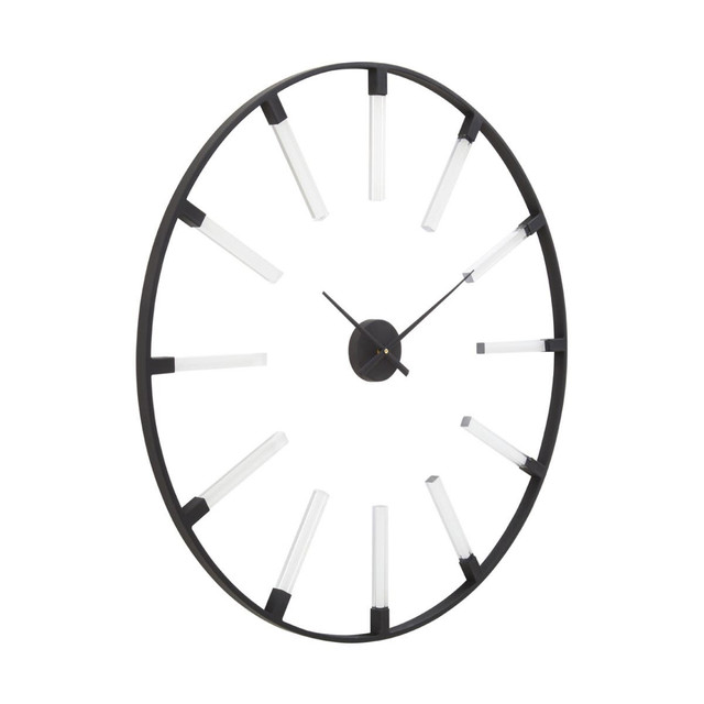 Premier Housewares Beauly Black Finish Metal Wall Clock
