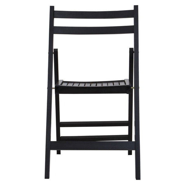 premier housewares Beauport Black Wood Folding Chair