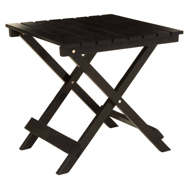 Premier Housewares Beauport Black Wood Folding Table
