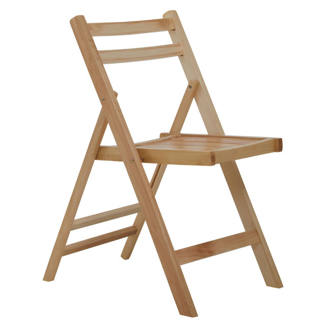 Premier Housewares Beauport Natural Finish Folding Chair