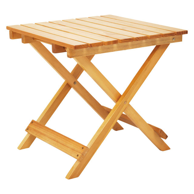 Premier Housewares Beauport Natural Finish Folding Table