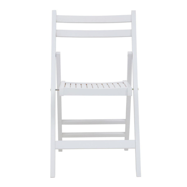 Premier Housewares Beauport White Wood Folding Chair