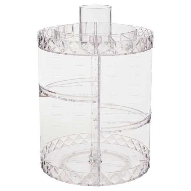 Premier Housewares Beauty 3 Tiered Round Revolving Cosmetics Organiser