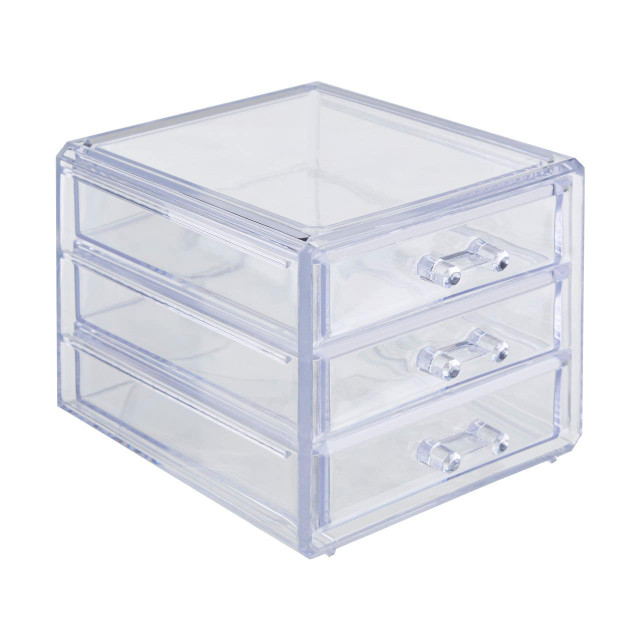premier housewares Beauty Cosmetic Organiser with 3 Drawers