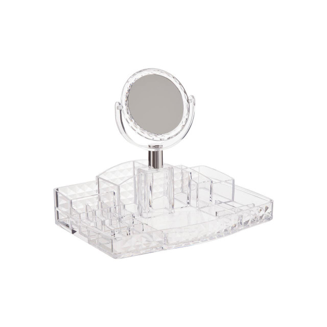 Premier Housewares Beauty Cosmetic Organiser With A Mirror