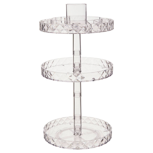 Premier Housewares Beauty Three Tier Revolving Cosmetic Organiser
