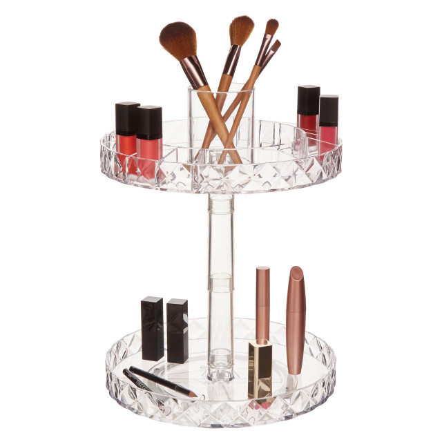 premier housewares Beauty Two Tier Revolving Cosmetic Organiser