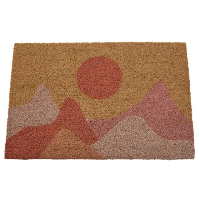 Premier Housewares Bellevie Sunrise Design Coir Doormat