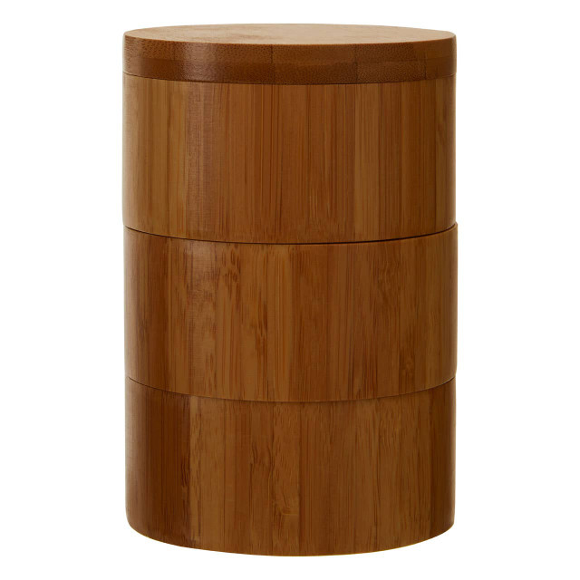 premier housewares Bessan Bamboo Natural Cylindrical Storage Set