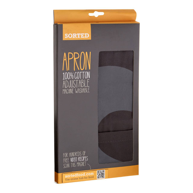 Premier Housewares Black And Grey Logo Sorted Apron