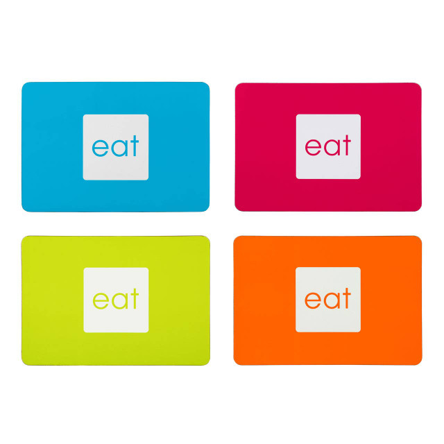 Premier Housewares Block Colour Set Of Four Hot Pink Placemats