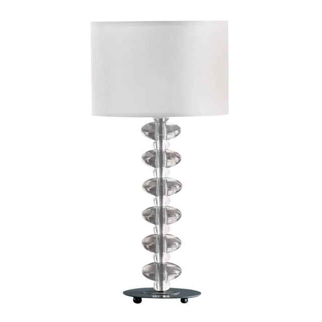 premier housewares Bobi Bobble White Fabric Shade Lamp