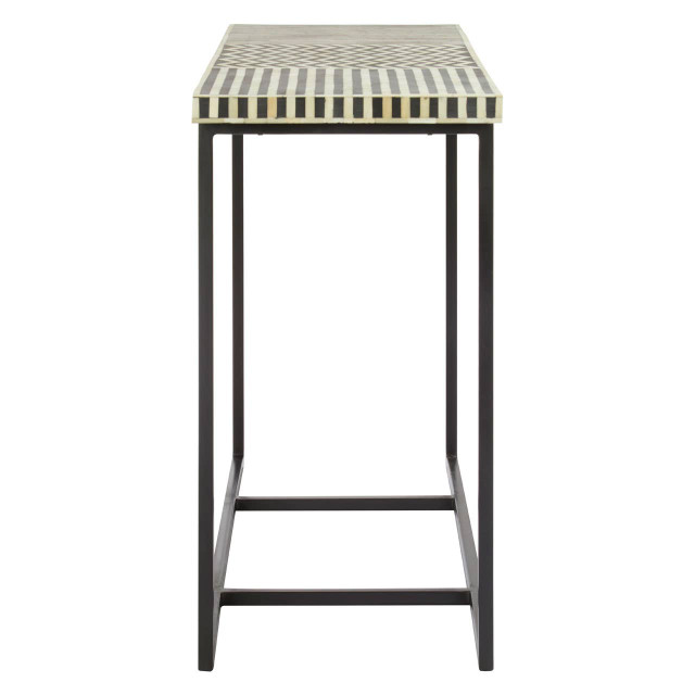 Premier Housewares Boho Mango Wood With Bone Inlay Console Table