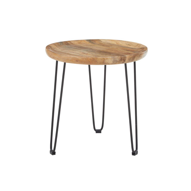 Premier Housewares Boho Natural Mango Wood Small Side Table