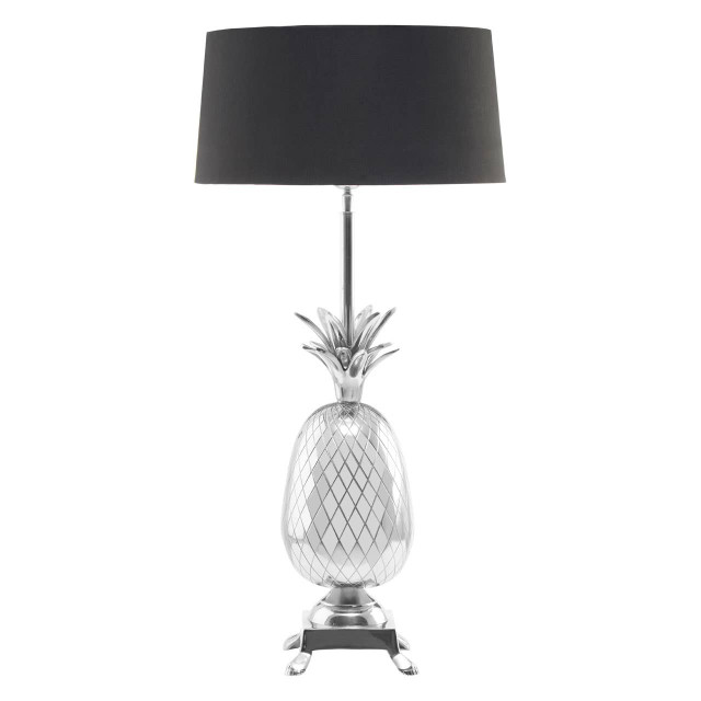 premier housewares Boho Nickel Finish Pineapple Table Lamp