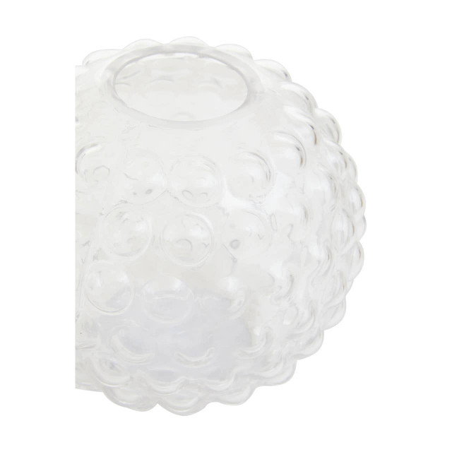 Premier Housewares Bolla Large Round Clear Glass Vase