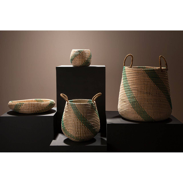 Premier Housewares Bora Set Of 2 Seagrass Storage Baskets
