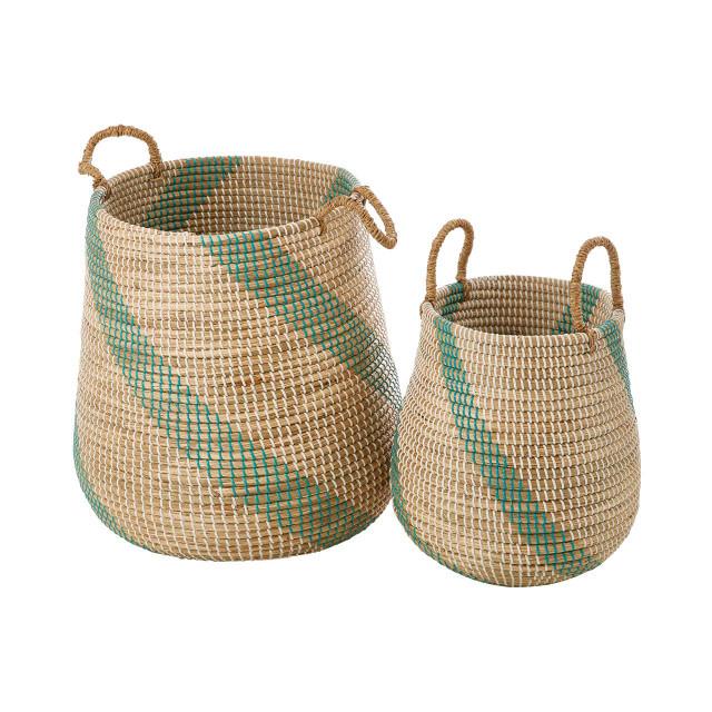 premier housewares Bora Set of 2 Seagrass Storage Baskets