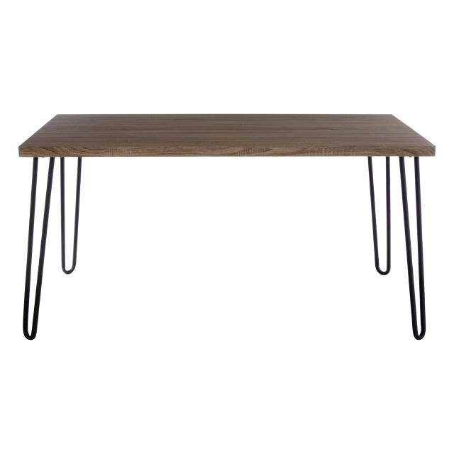 premier housewares Borough Veneer Top And Metal Legs Dining Table