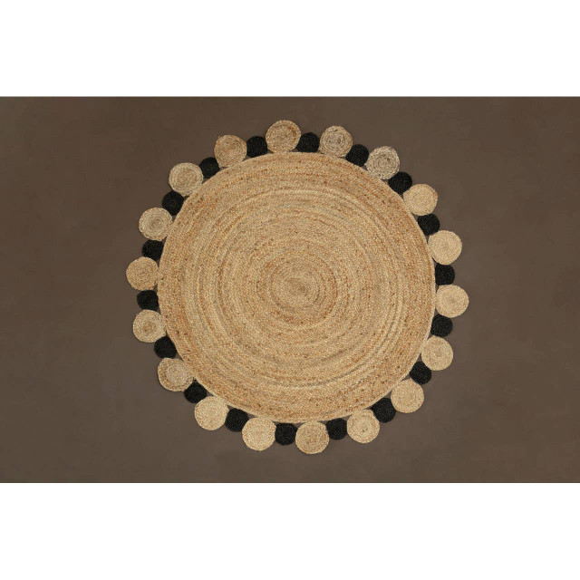 Premier Housewares Bosie Demir Large Natural And Black Jute Rug