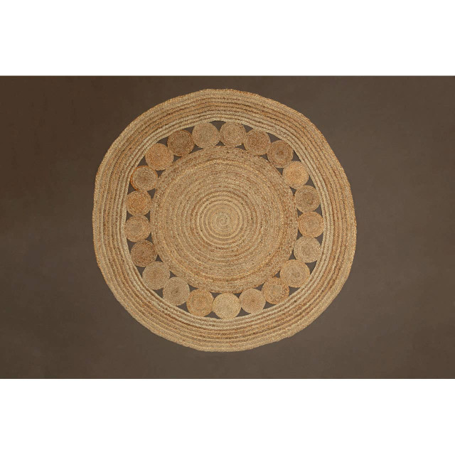 Premier Housewares Bosie Demir Round Natural Jute Rug