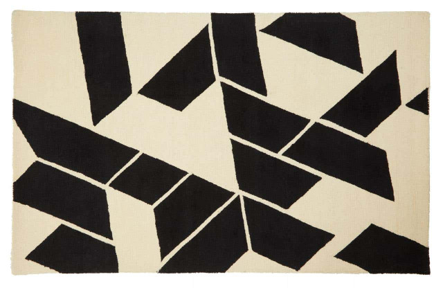 Premier Housewares Bosie Milana Large Black And White Geometric Rug