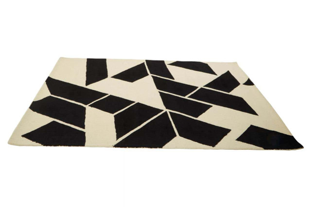 Premier Housewares Bosie Milana Large Black And White Geometric Rug