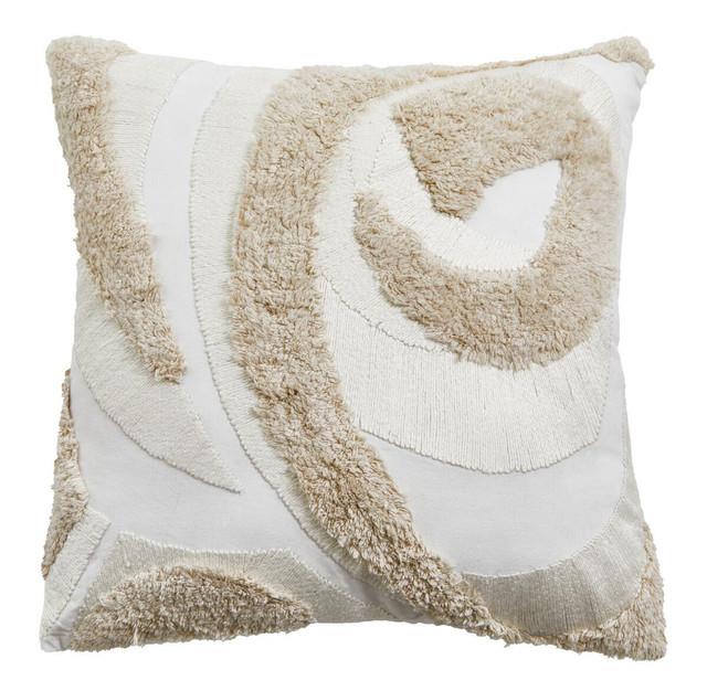 premier housewares Bosie Ozella Cream Textured Cushion