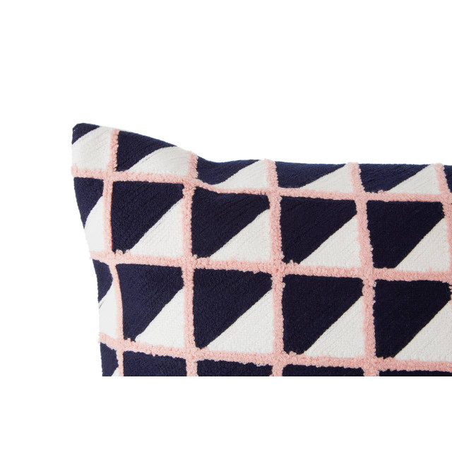 Premier Housewares Bosie Ozella Grid Design Embroidered Cushion