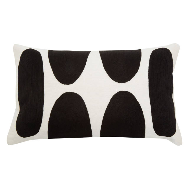 Premier Housewares Bosie Ozella Monochrome Rectangular Cushion