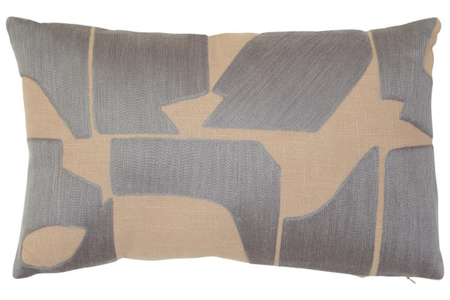 Premier Housewares Bosie Ozella Natural And Grey Cushion