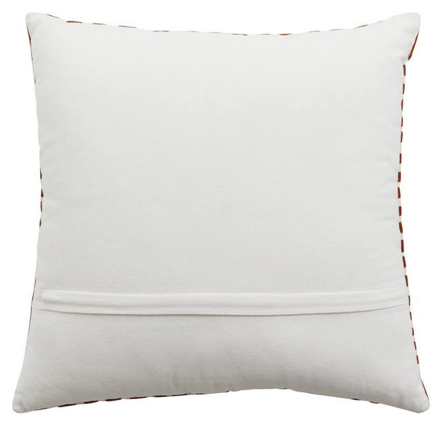 Premier Housewares Bosie Ozella Rust And White Cushion