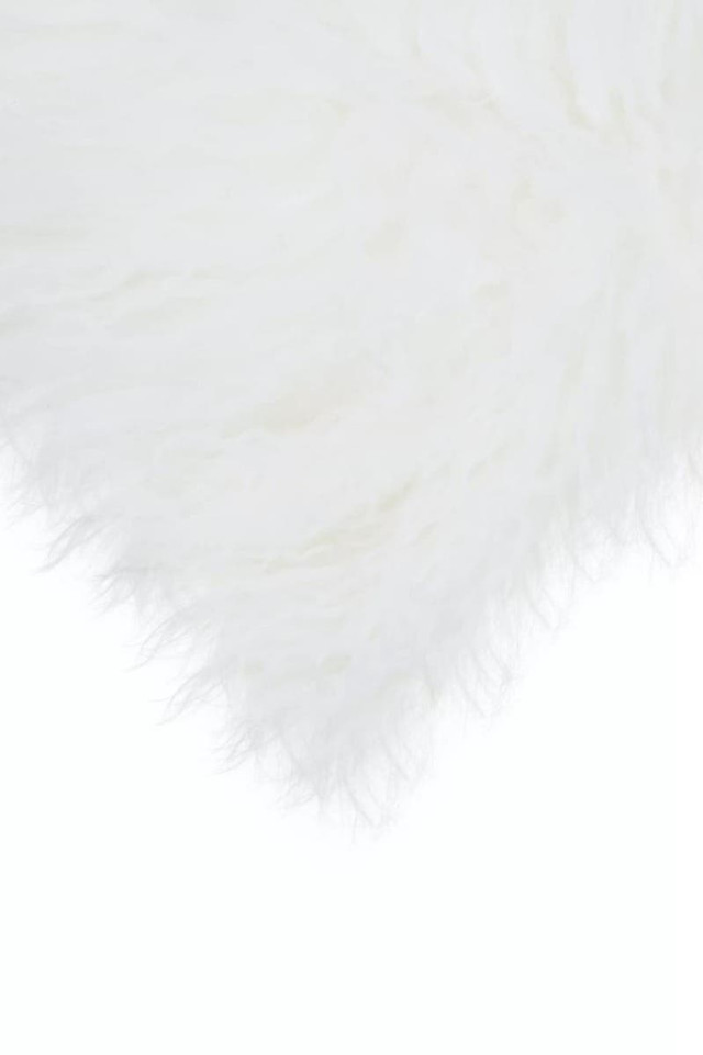 Premier Housewares Bosie Real Mongolian Fur Grey Ombre Rectangular Cushion