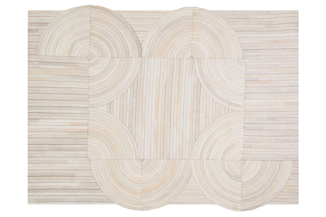 Premier Housewares Bosie Safira Large Natural Hair On Leather Rug