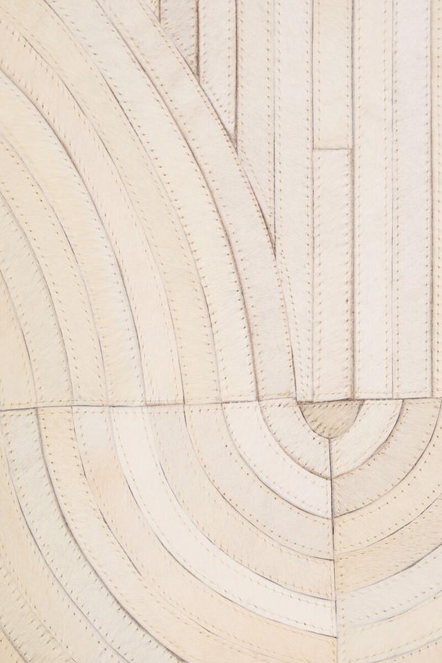 Premier Housewares Bosie Safira Large Natural Hair On Leather Rug