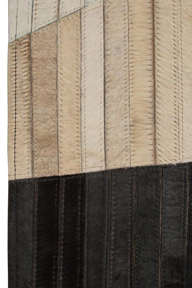 Premier Housewares Bosie Safira Small Abstract Hair On Leather Rug